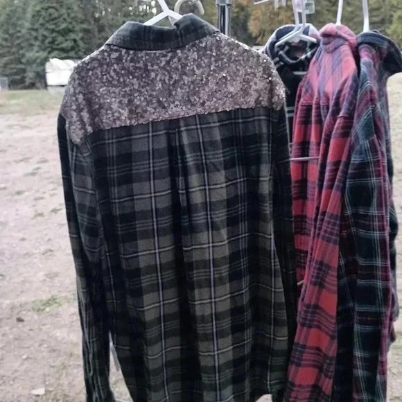 Sequin flannel - Picture 4 of 6